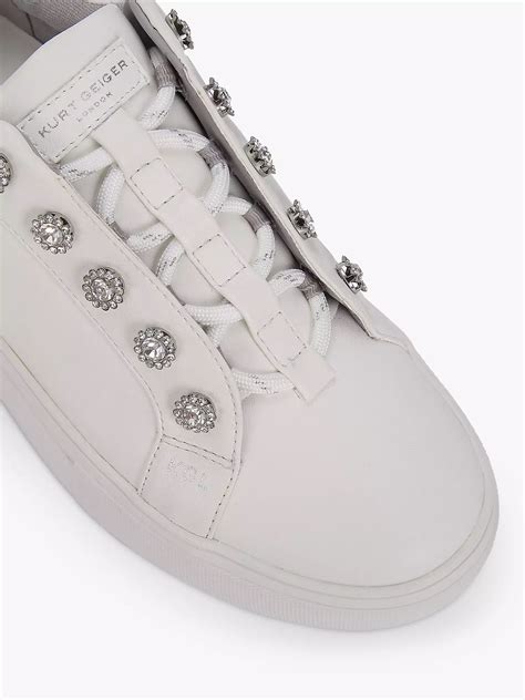 kurt geiger embellished trainers.